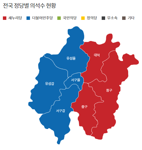 20대 총선 대전 결과 ㄷㄷㄷㄷ .JPG | 인스티즈