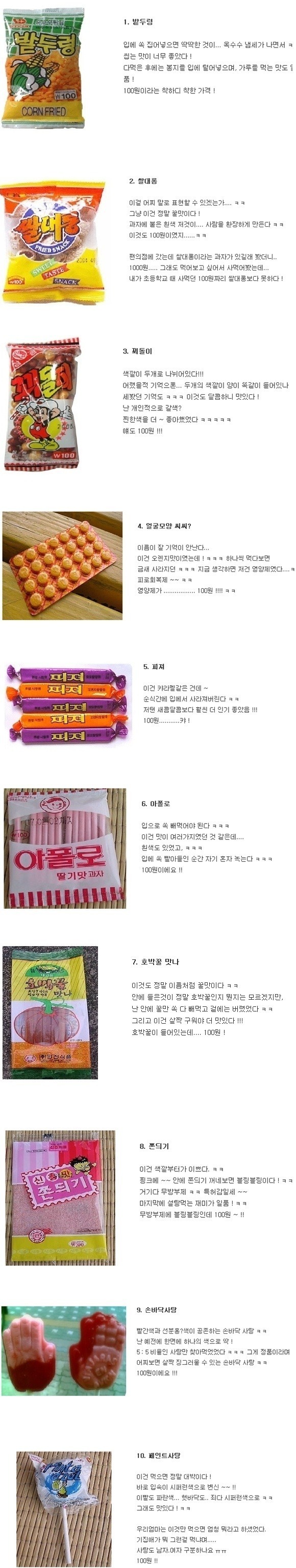 요즘 아이들은 모르는 100원 간식 | 인스티즈