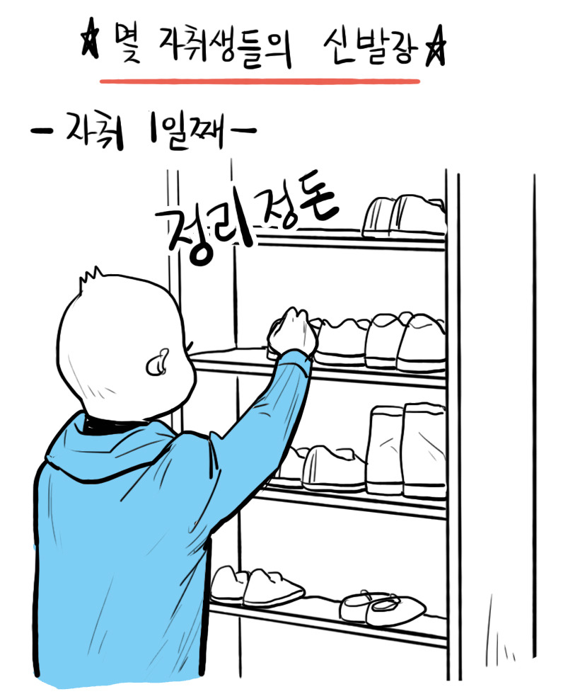 몇 자취생들의 신발장 | 인스티즈