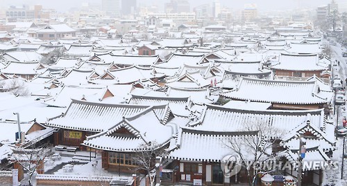 매서운 한파와 폭설이 내린 전주한옥마을 풍경 (안구정화) | 인스티즈