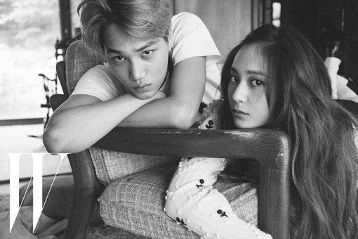 크리스탈과 열애설난 엓소멤버 카이 | 인스티즈