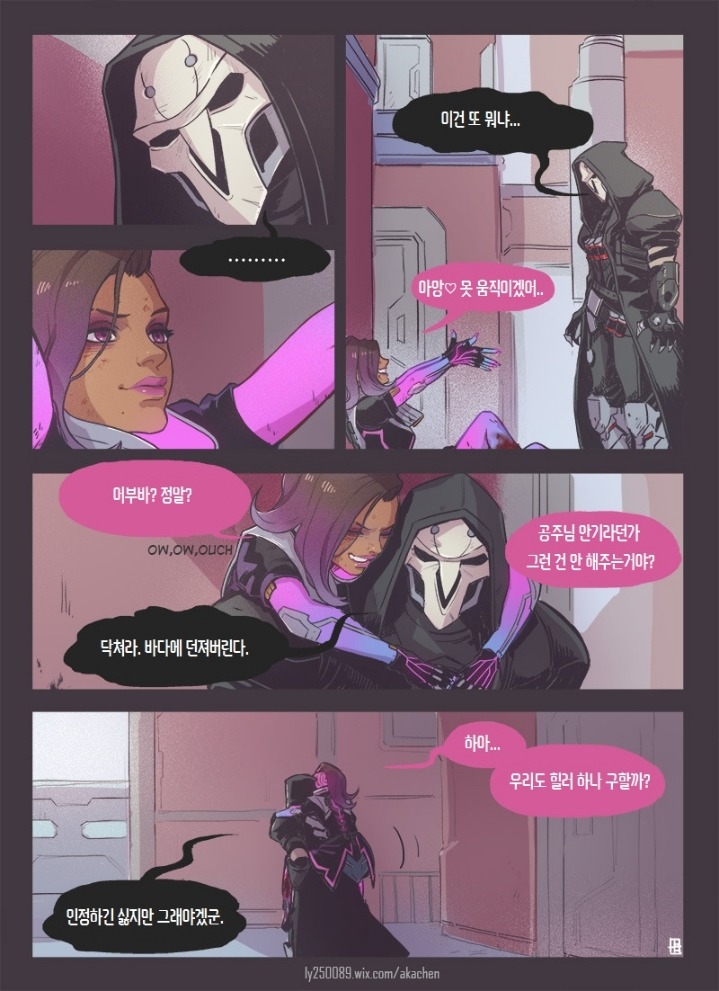 [오버워치] 다친 솜브라 데리러 가는 리퍼.manhwa | 인스티즈