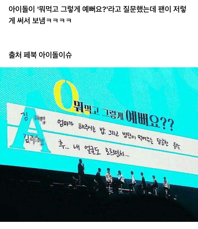 아이돌 팬서비스에 팩폭하는 팬.jpg | 인스티즈