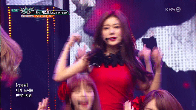 오늘 뮤직뱅크 아이즈원 라비앙로즈 안본 위즈원 흑우없재?.gif | 인스티즈