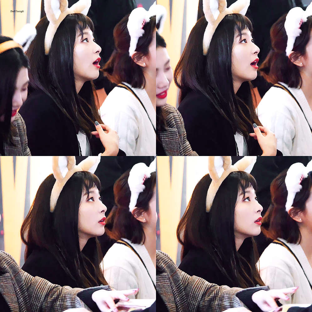 [레드벨벳] 팬 싸인회 머리띠한 곰슬기.jpgif | 인스티즈