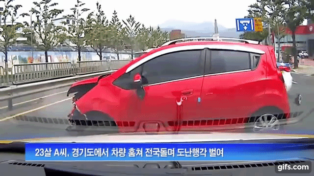 도난차량 삼단봉으로 제압하려는 경찰 | 인스티즈